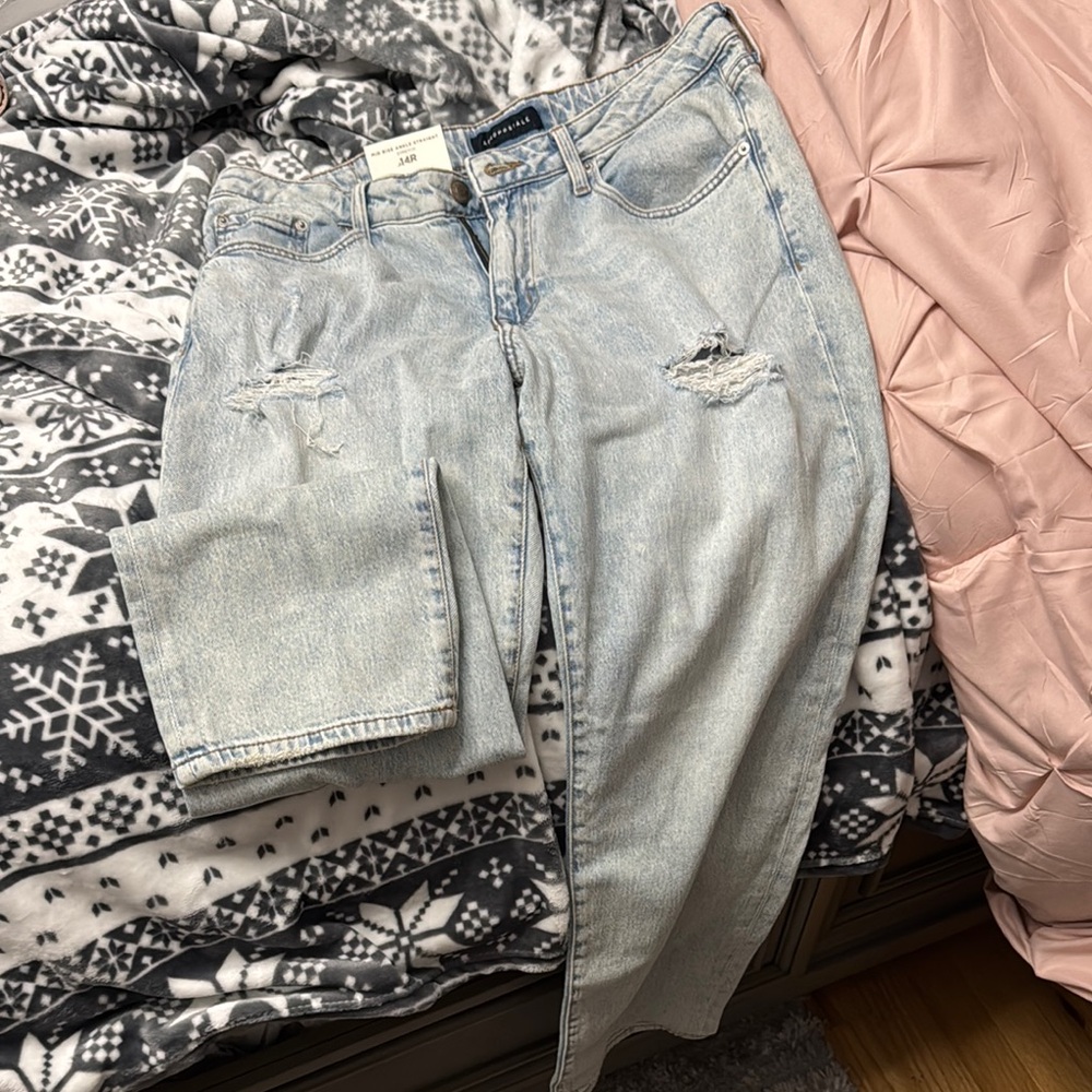 Aeropostale Blue Boyfriend Jeans Relaxed Fit